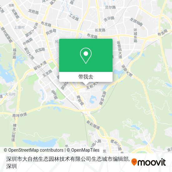 深圳市大自然生态园林技术有限公司生态城市编辑部地图
