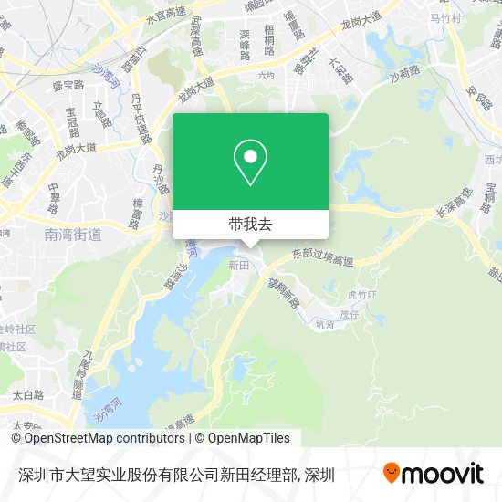 深圳市大望实业股份有限公司新田经理部地图
