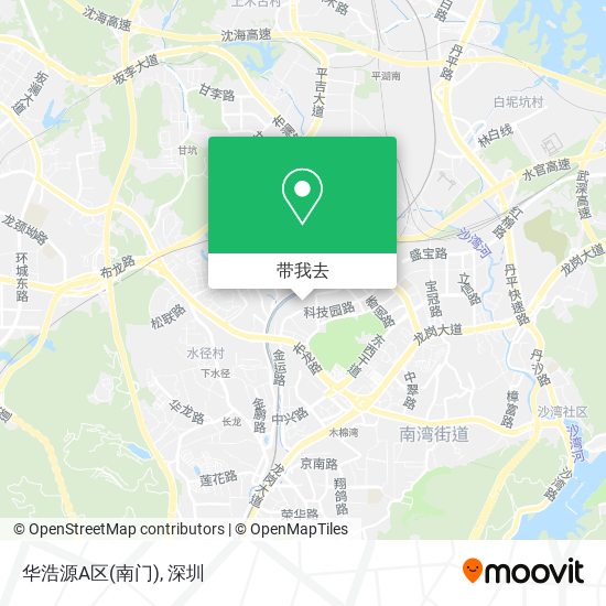 华浩源A区(南门)地图