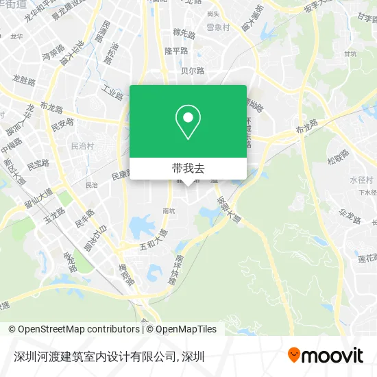 深圳河渡建筑室内设计有限公司地图
