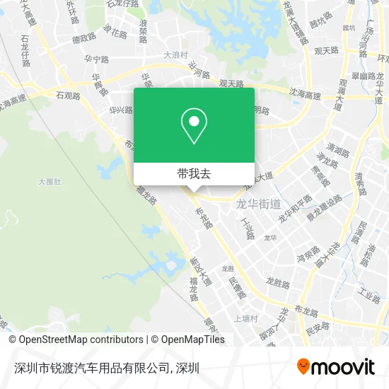 深圳市锐渡汽车用品有限公司地图