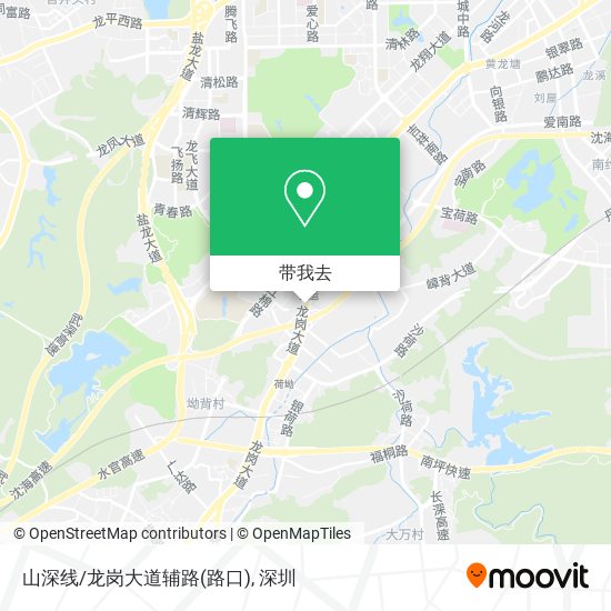 山深线/龙岗大道辅路(路口)地图