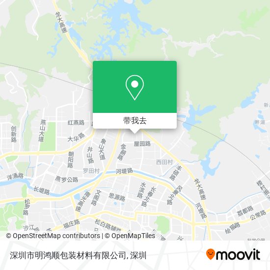 深圳市明鸿顺包装材料有限公司地图