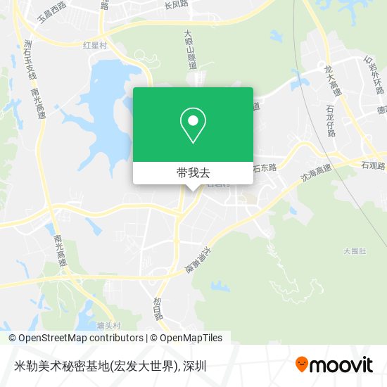 米勒美术秘密基地(宏发大世界)地图