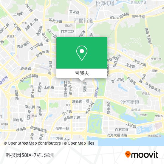 科技园58区-7栋地图