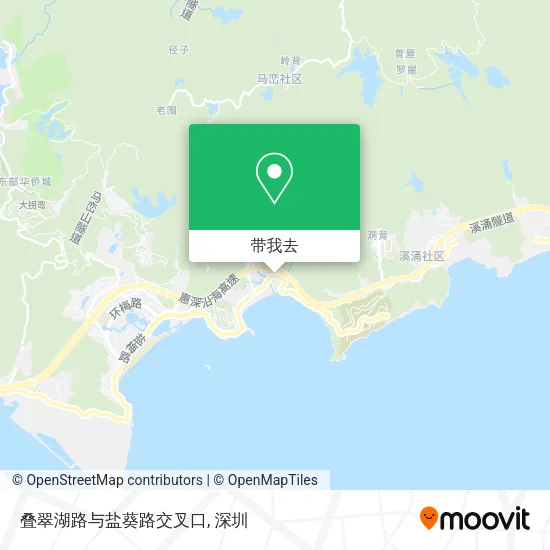 叠翠湖路与盐葵路交叉口地图