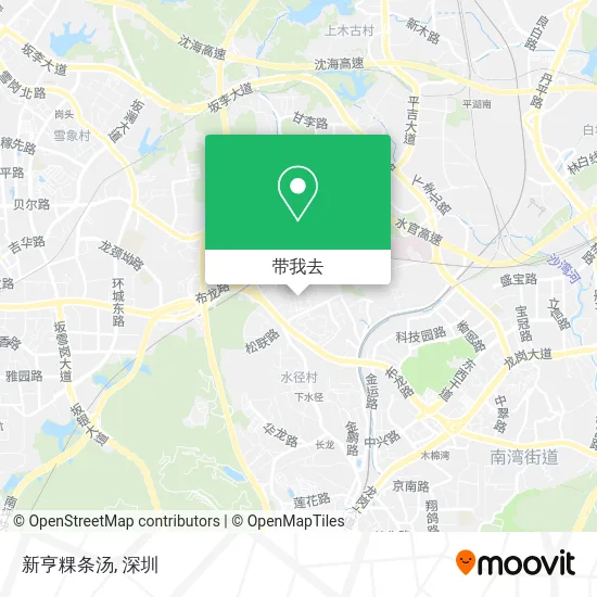 新亨粿条汤地图