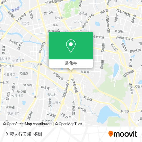 芙蓉人行天桥地图