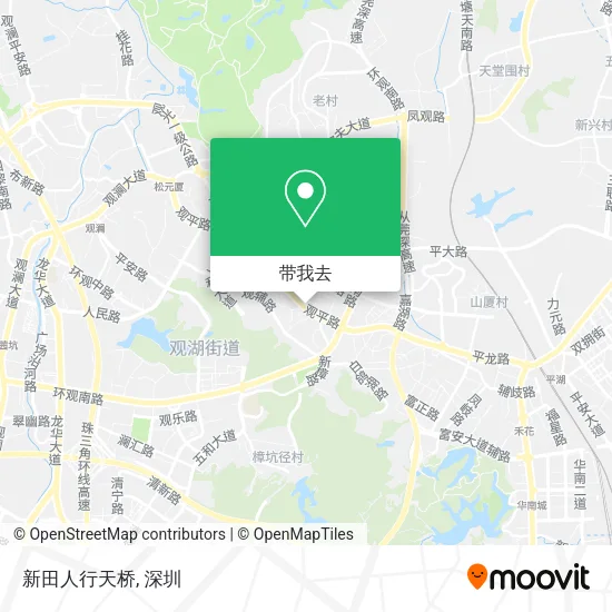 新田人行天桥地图