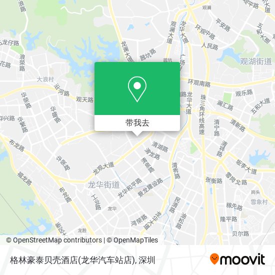 格林豪泰贝壳酒店(龙华汽车站店)地图