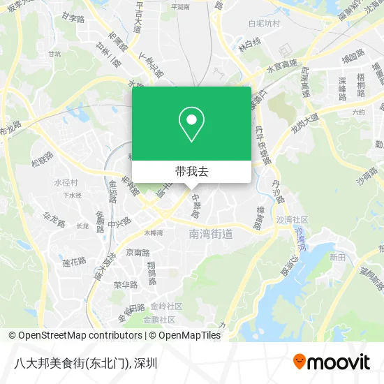 八大邦美食街(东北门)地图