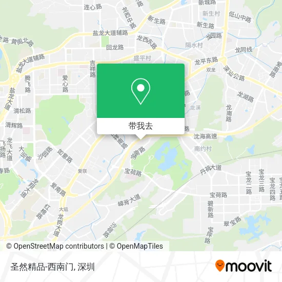 圣然精品-西南门地图