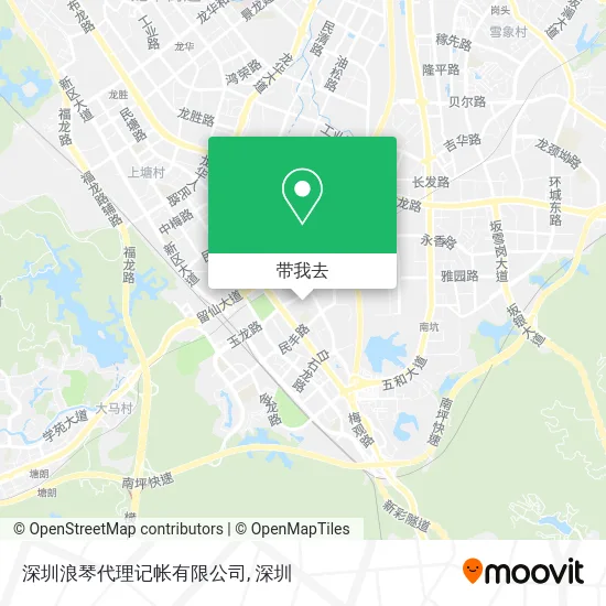 深圳浪琴代理记帐有限公司地图