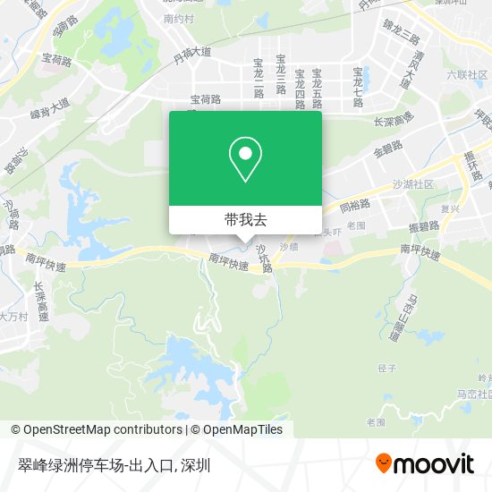 翠峰绿洲停车场-出入口地图