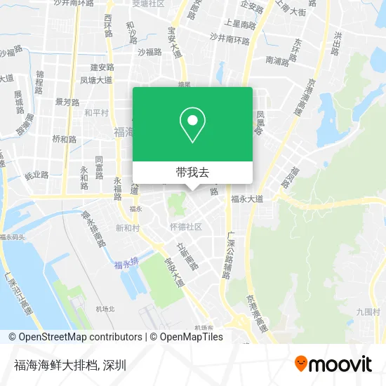 福海海鲜大排档地图