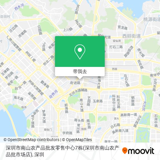 深圳市南山农产品批发零售中心7栋(深圳市南山农产品批市场店)地图