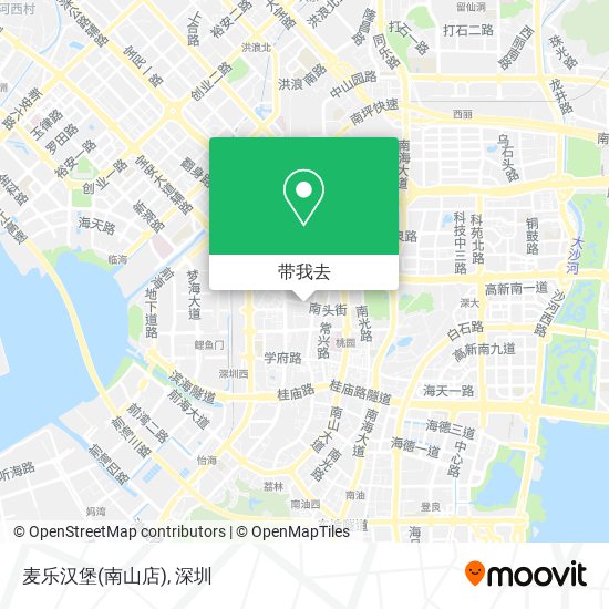 麦乐汉堡(南山店)地图