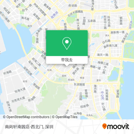 南岗轩南园店-西北门地图
