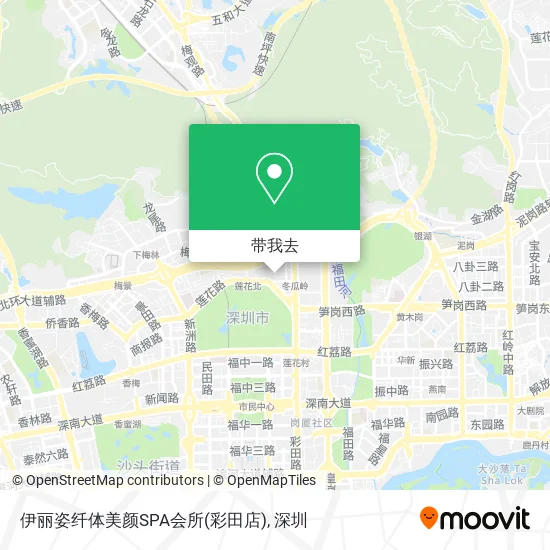 伊丽姿纤体美颜SPA会所(彩田店)地图