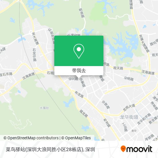 菜鸟驿站(深圳大浪同胜小区28栋店)地图