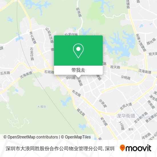 深圳市大浪同胜股份合作公司物业管理分公司地图