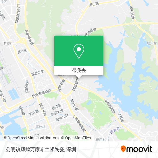 公明镇辉煌万家布兰顿陶瓷地图