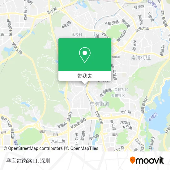 粤宝红岗路口地图
