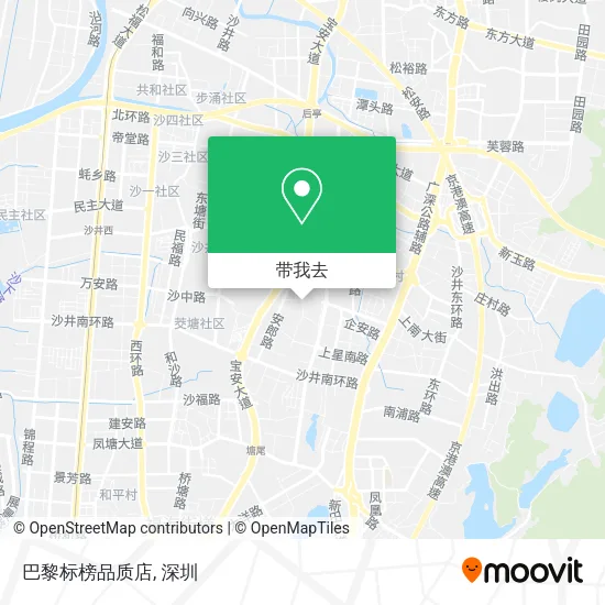 巴黎标榜品质店地图