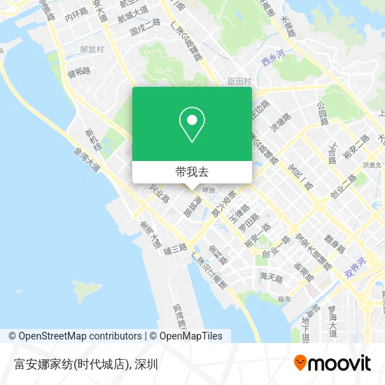 富安娜家纺(时代城店)地图