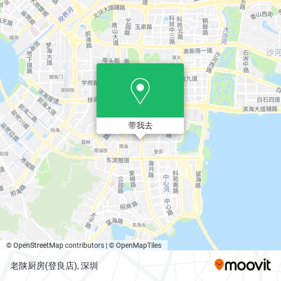 老陕厨房(登良店)地图