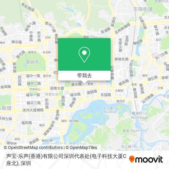 声宝-乐声(香港)有限公司深圳代表处(电子科技大厦C座北)地图