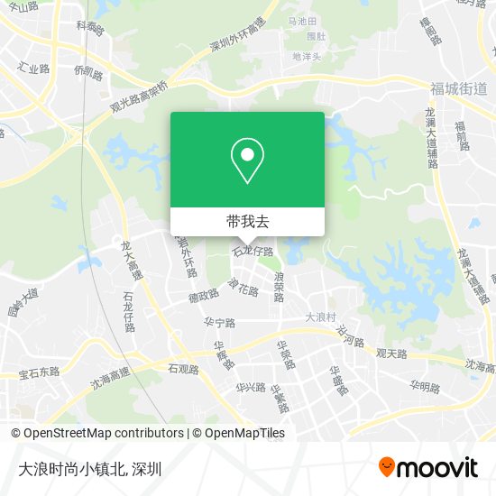 大浪时尚小镇北地图