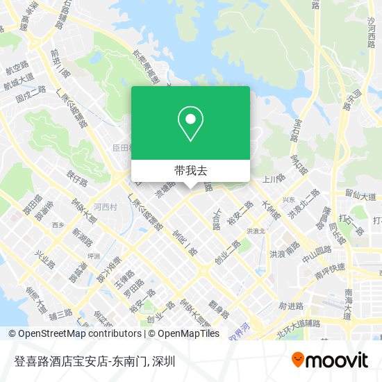 登喜路酒店宝安店-东南门地图