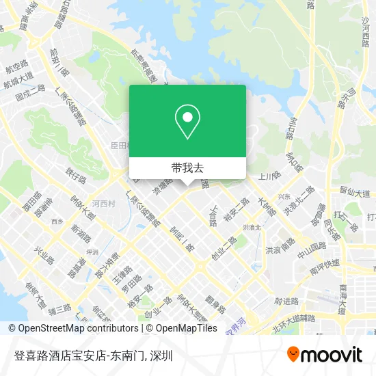 登喜路酒店宝安店-东南门地图