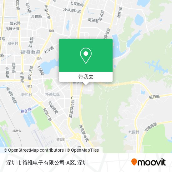 深圳市裕维电子有限公司-A区地图