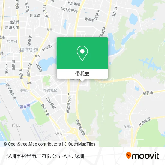 深圳市裕维电子有限公司-A区地图