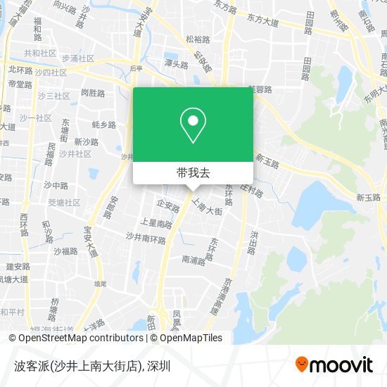 波客派(沙井上南大街店)地图