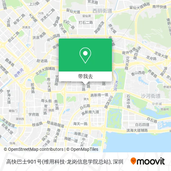 高快巴士901号(维用科技-龙岗信息学院总站)地图