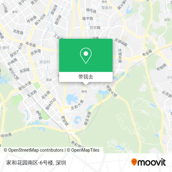 家和花园南区-6号楼地图