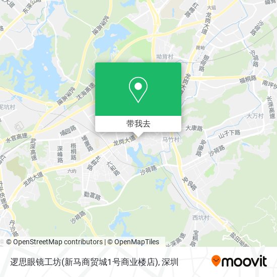 逻思眼镜工坊(新马商贸城1号商业楼店)地图