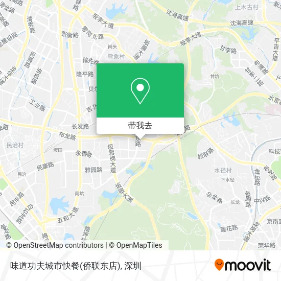 味道功夫城市快餐(侨联东店)地图