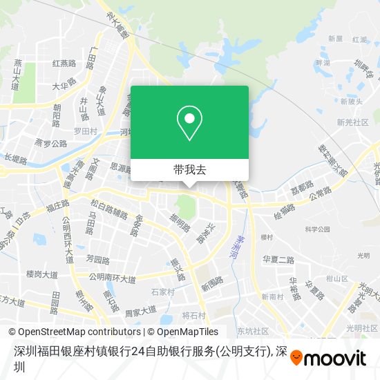 深圳福田银座村镇银行24自助银行服务(公明支行)地图