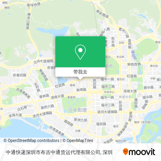 中通快递深圳市布吉中通货运代理有限公司地图