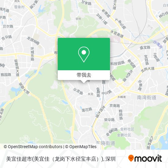 美宜佳超市(美宜佳（龙岗下水径宝丰店）)地图