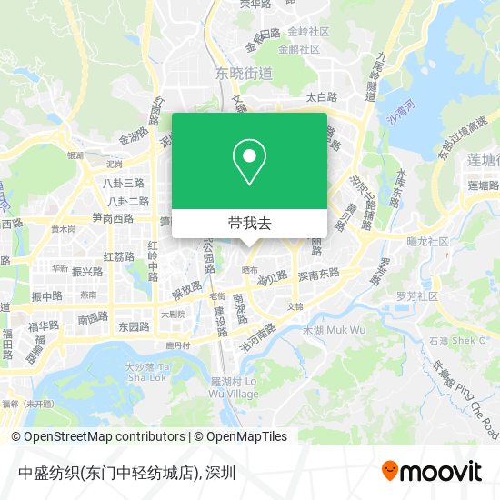 中盛纺织(东门中轻纺城店)地图