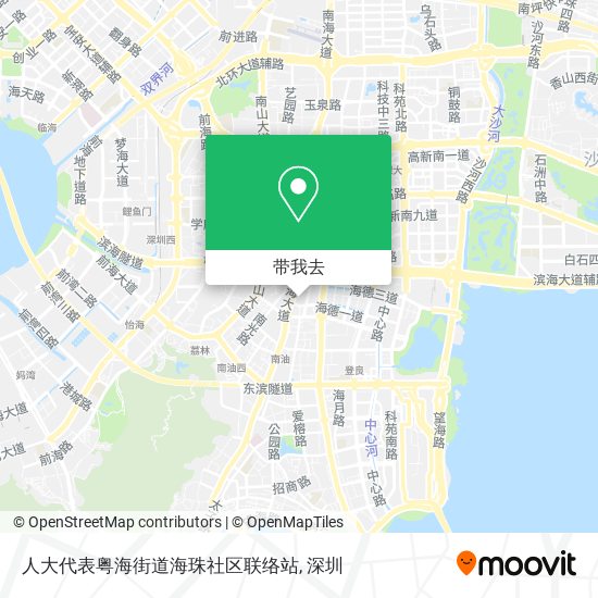 人大代表粤海街道海珠社区联络站地图