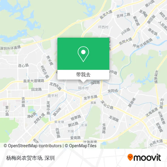 杨梅岗农贸市场地图