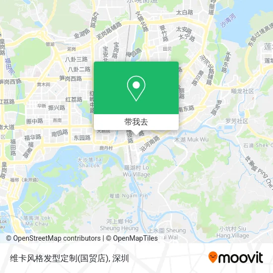 维卡风格发型定制(国贸店)地图