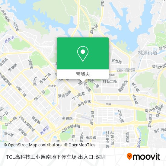 TCL高科技工业园南地下停车场-出入口地图