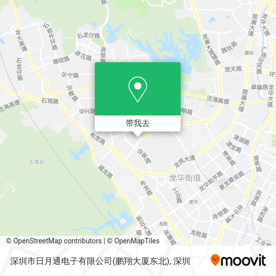 深圳市日月通电子有限公司(鹏翔大厦东北)地图